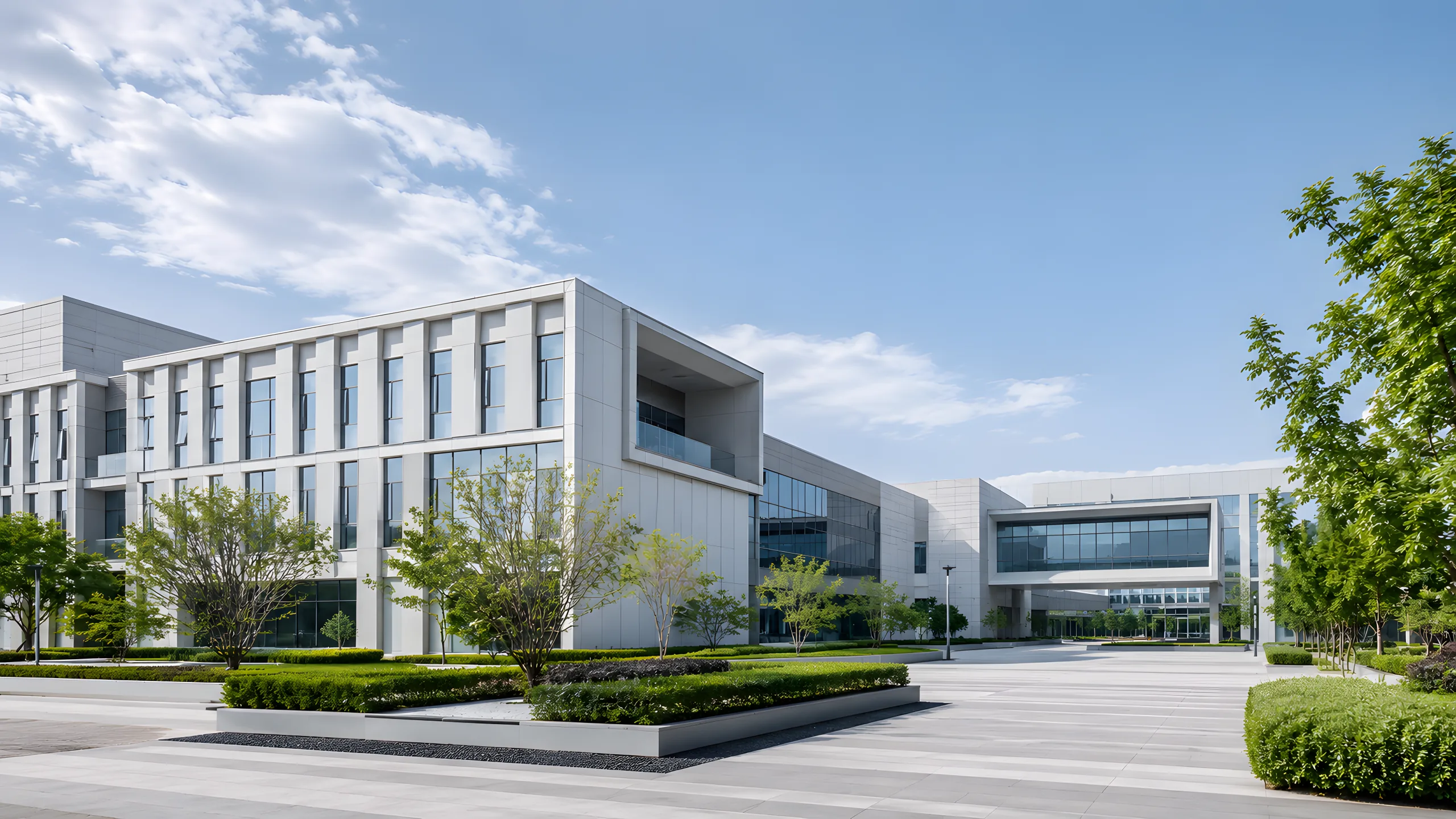 精匠智作现代化公司园区与品牌建筑外观